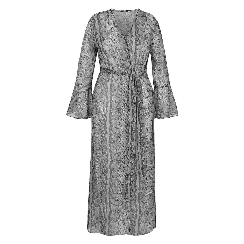 Boohoo NWT│14│Snake Print Duster